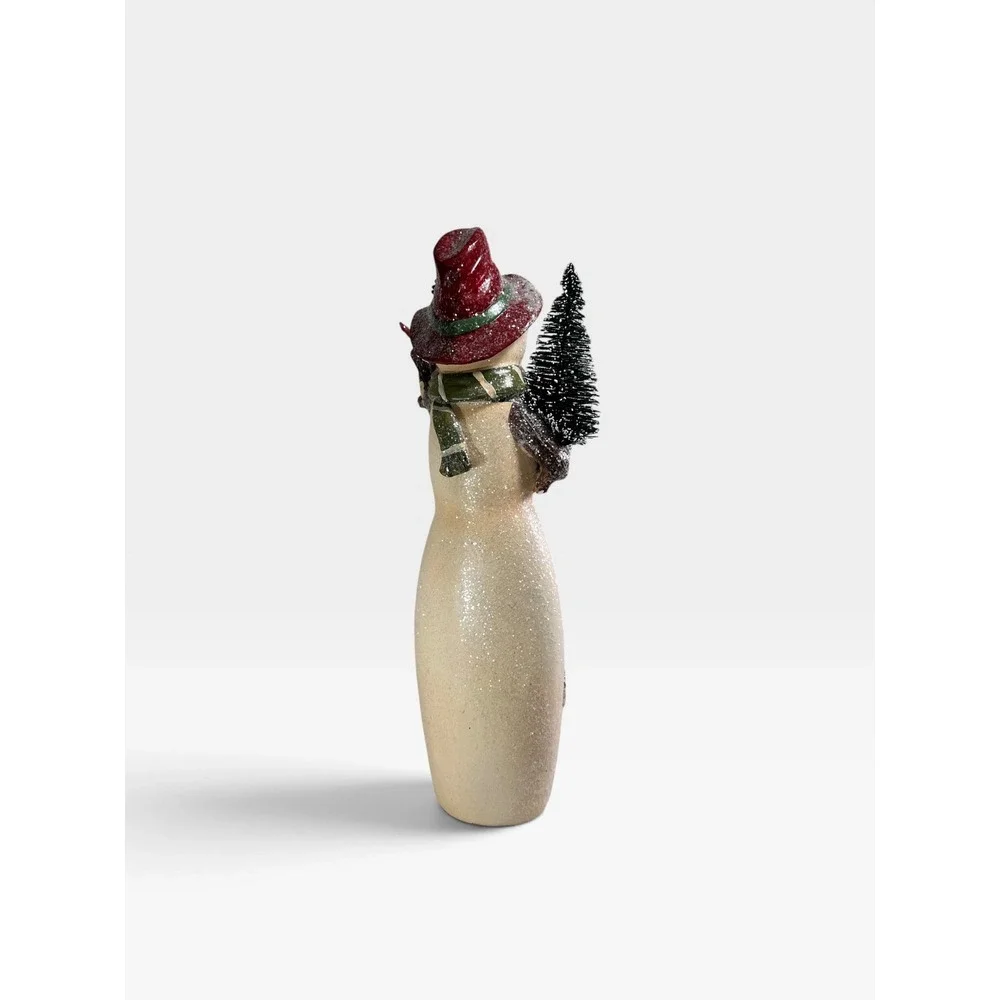 CRACKER BARREL Merry Christmas Snowman Figurine  Cardinals 18